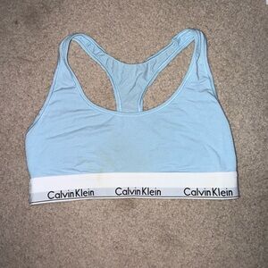 Calvin Klein Sky Blue Racerback Bra